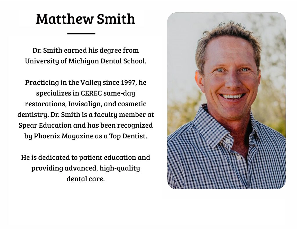 About Dr. Matthew Smith